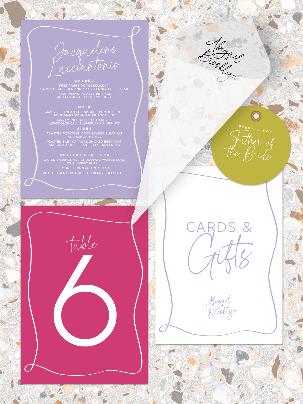 Menus and Signage - Brooklyn Design