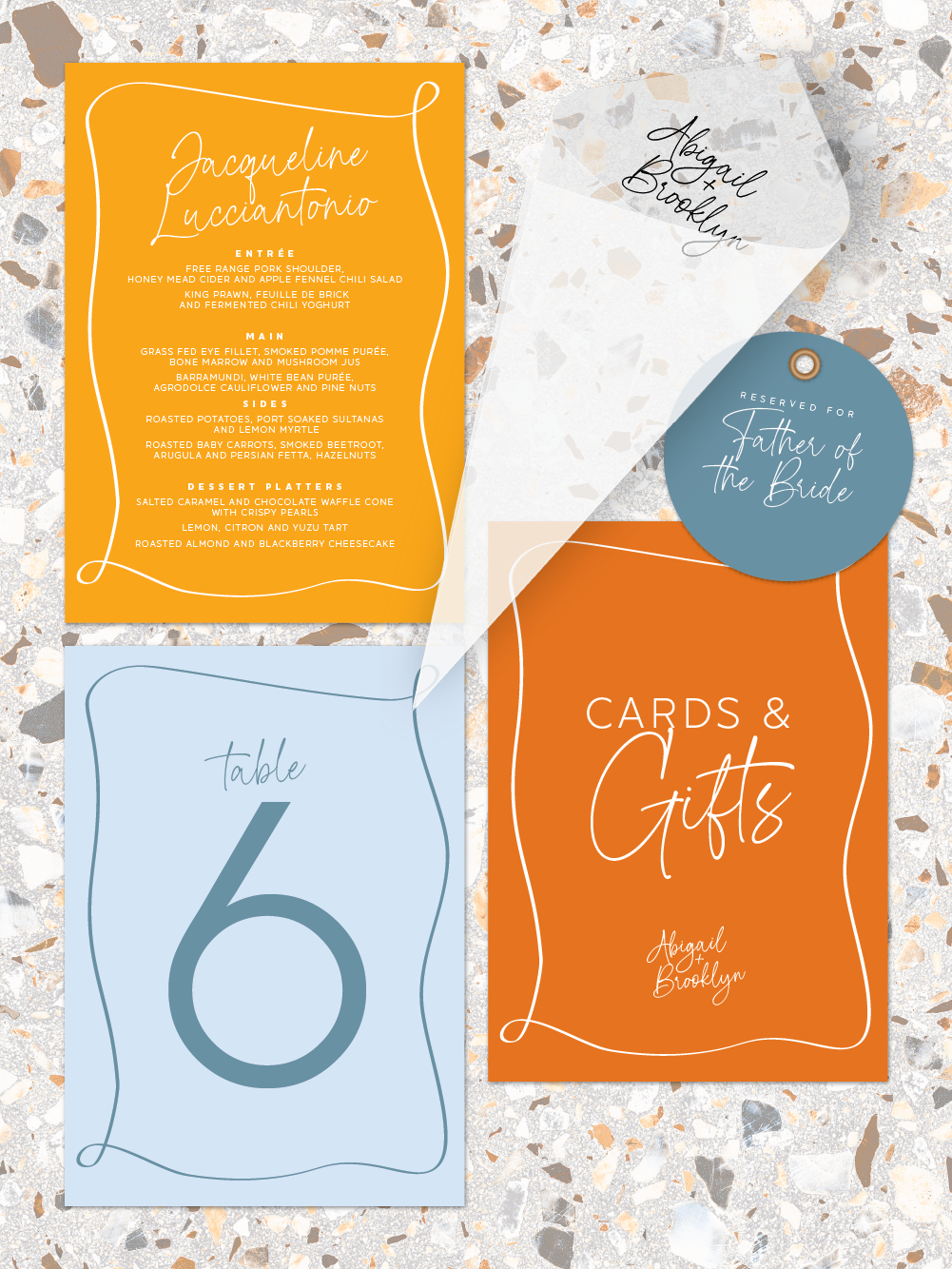 Menus and Signage - Brooklyn Design