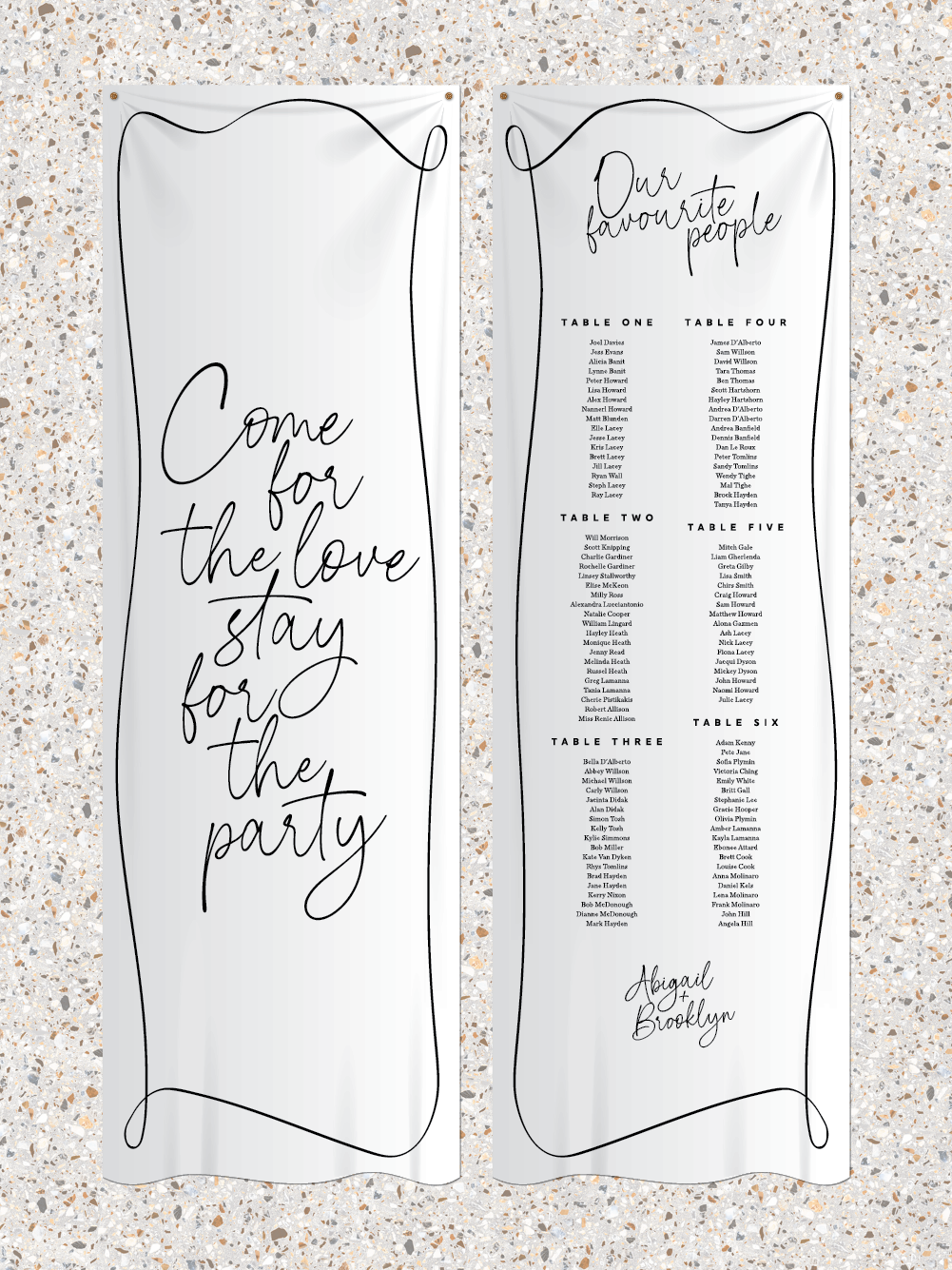 Menus and Signage - Brooklyn Design