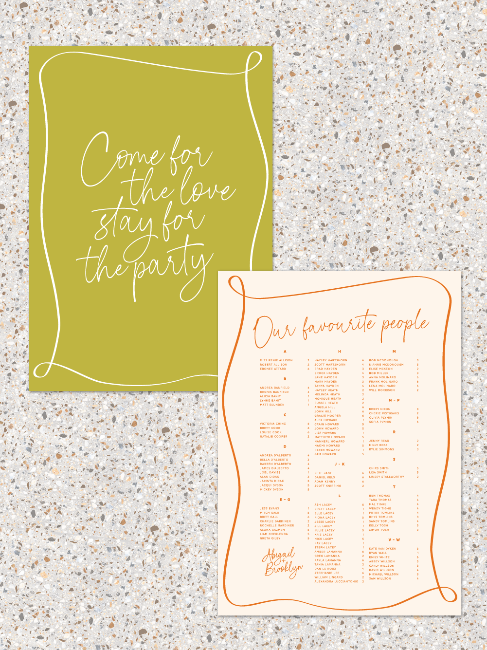 Menus and Signage - Brooklyn Design