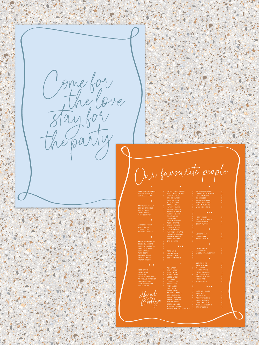 Menus and Signage - Brooklyn Design