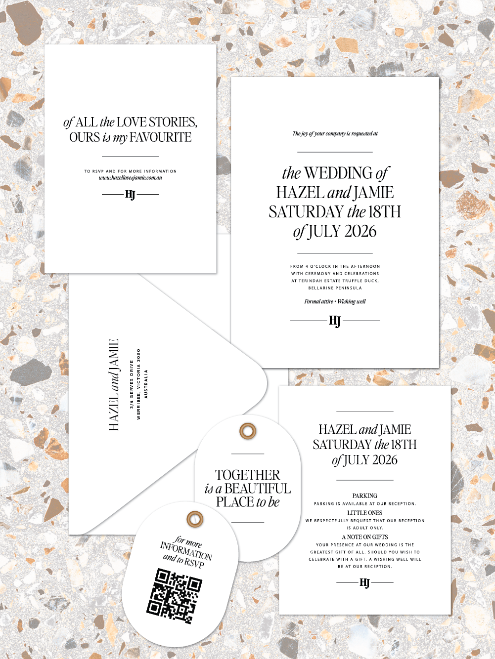 Hazel - Invitation suite