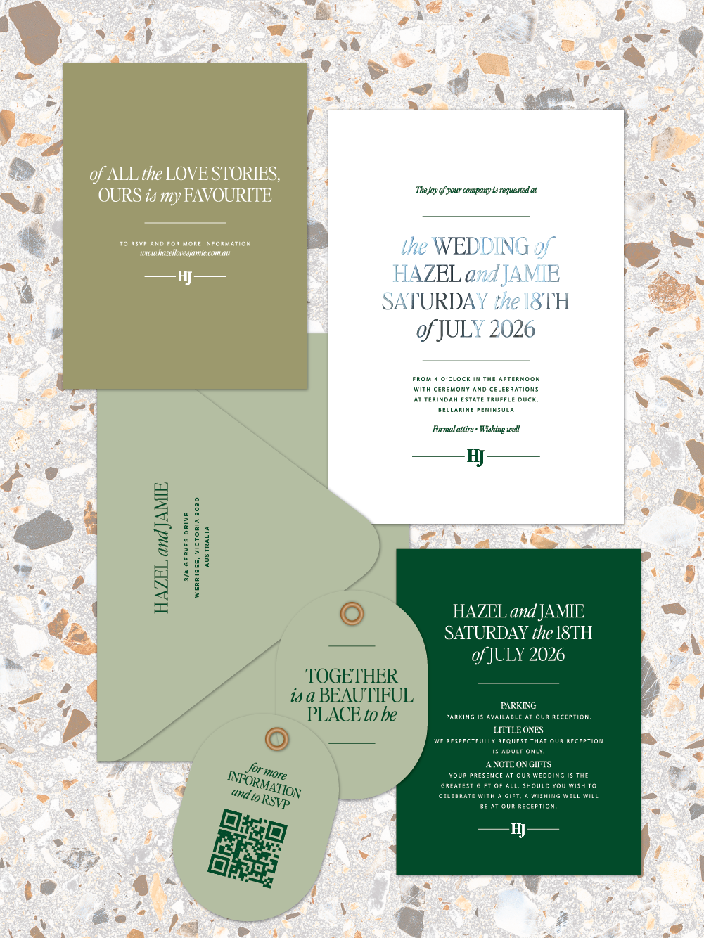 Hazel - Invitation suite
