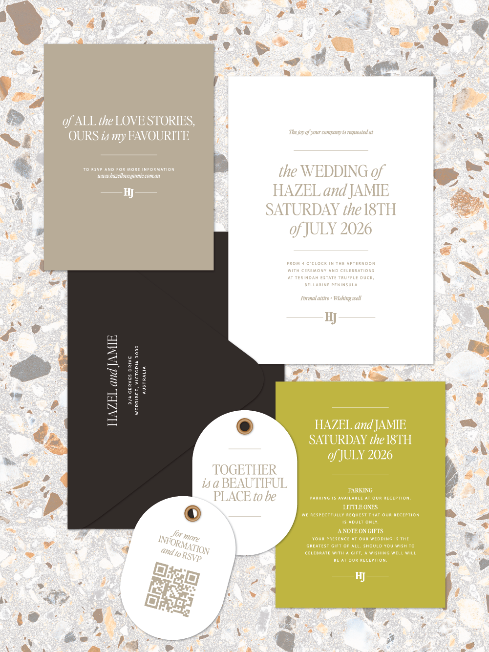 Hazel - Invitation suite