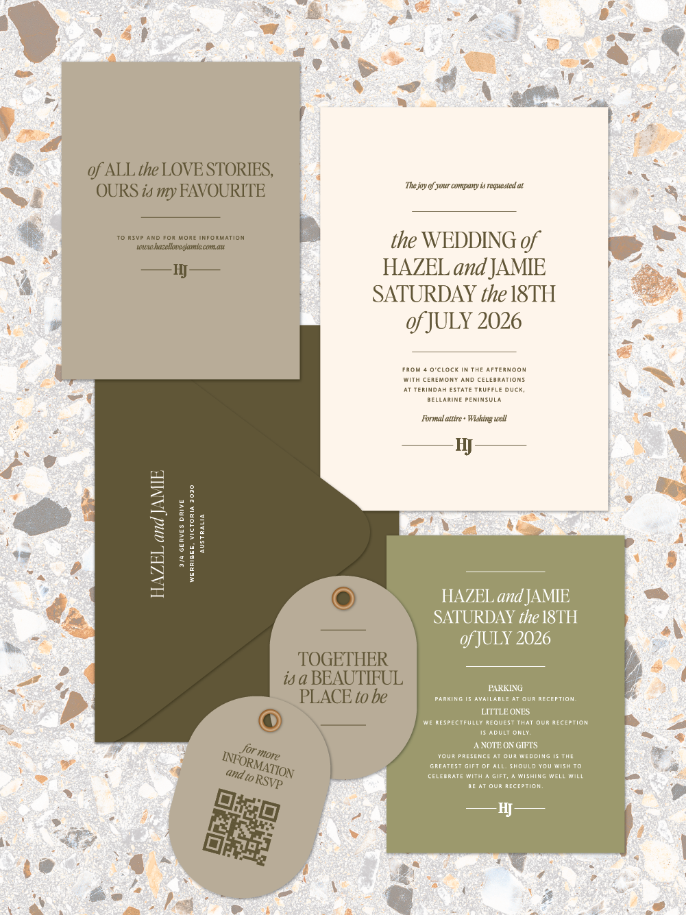 Hazel - Invitation suite