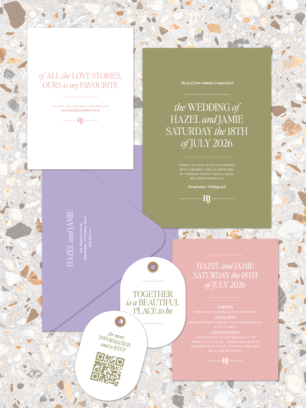 Hazel - Invitation suite