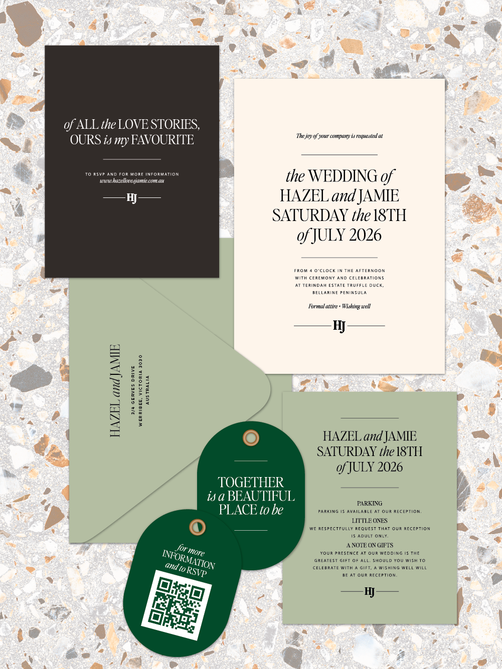Hazel - Invitation suite