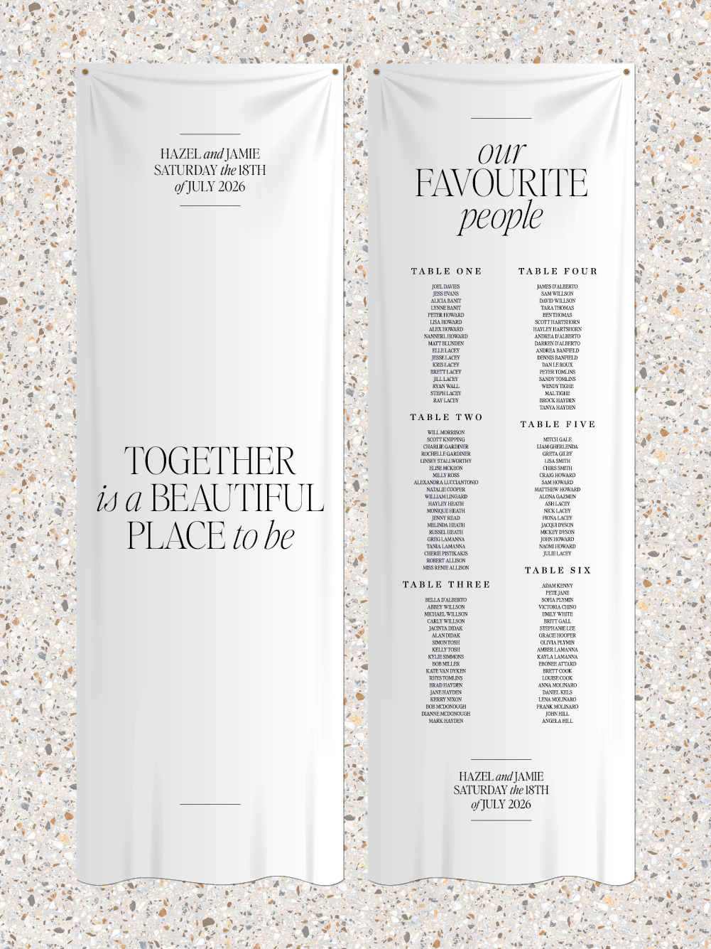 Menus and Signage - Hazel Design