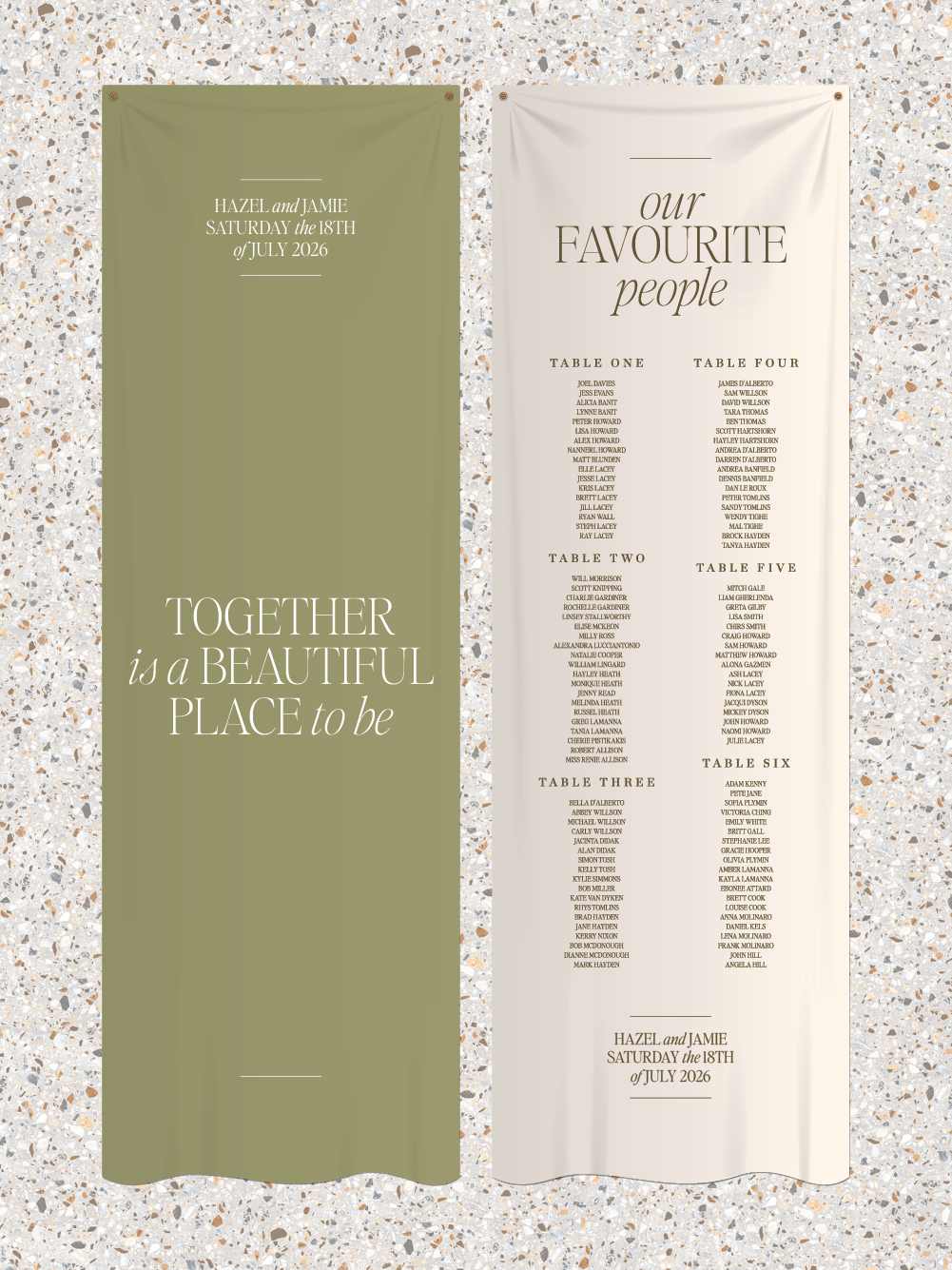 Menus and Signage - Hazel Design