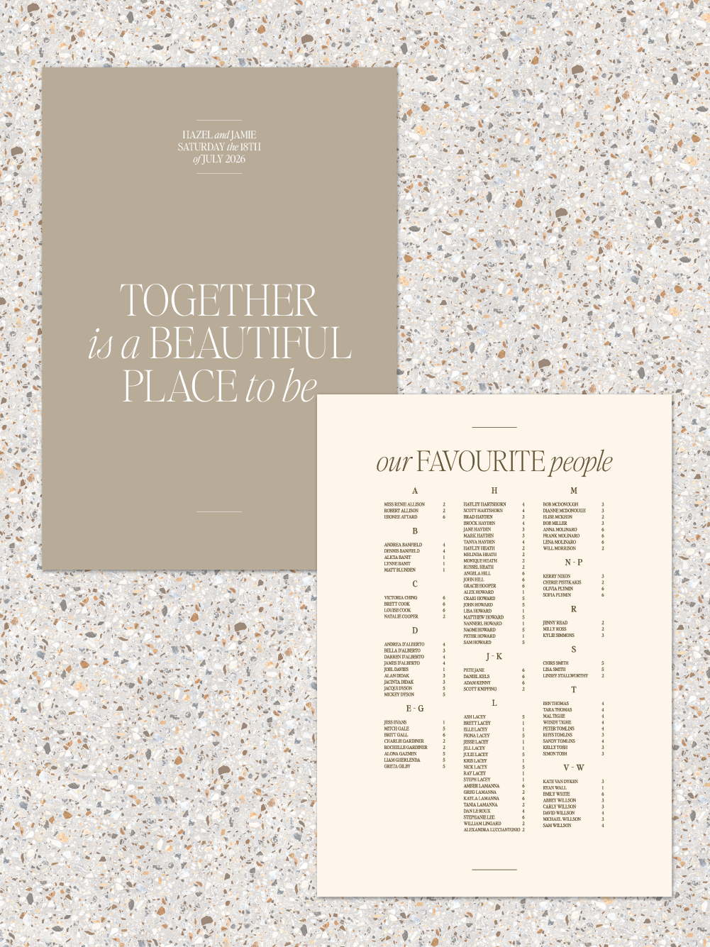 Menus and Signage - Hazel Design