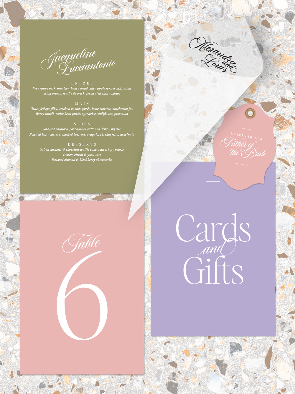 Menus and Signage - Louis Design