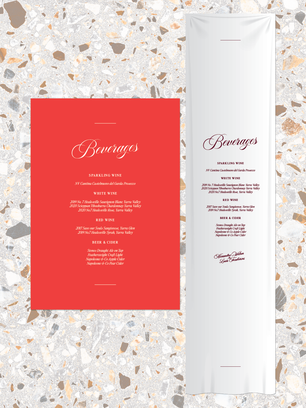 Menus and Signage - Louis Design