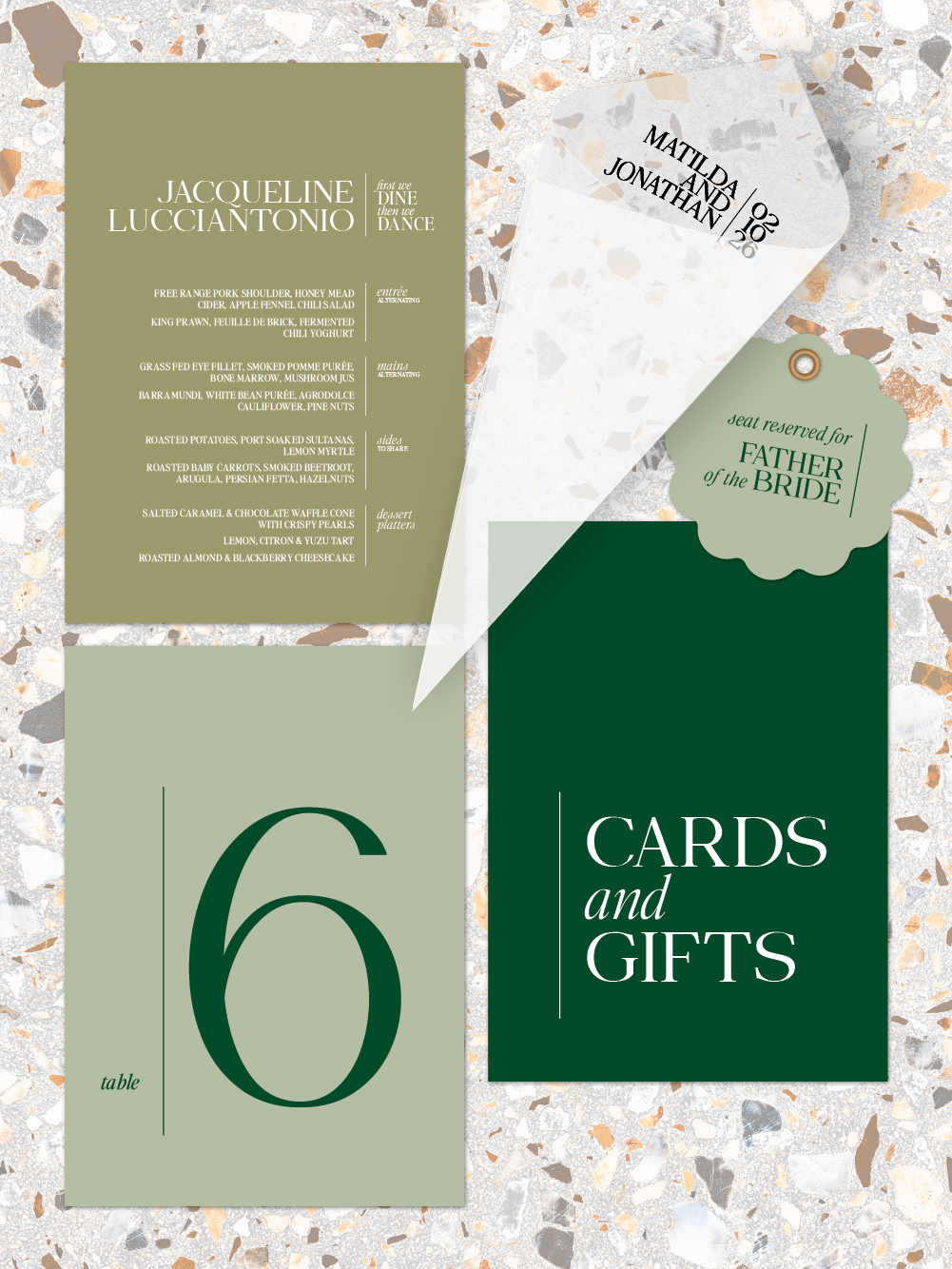 Menus and Signage - Matilda Design