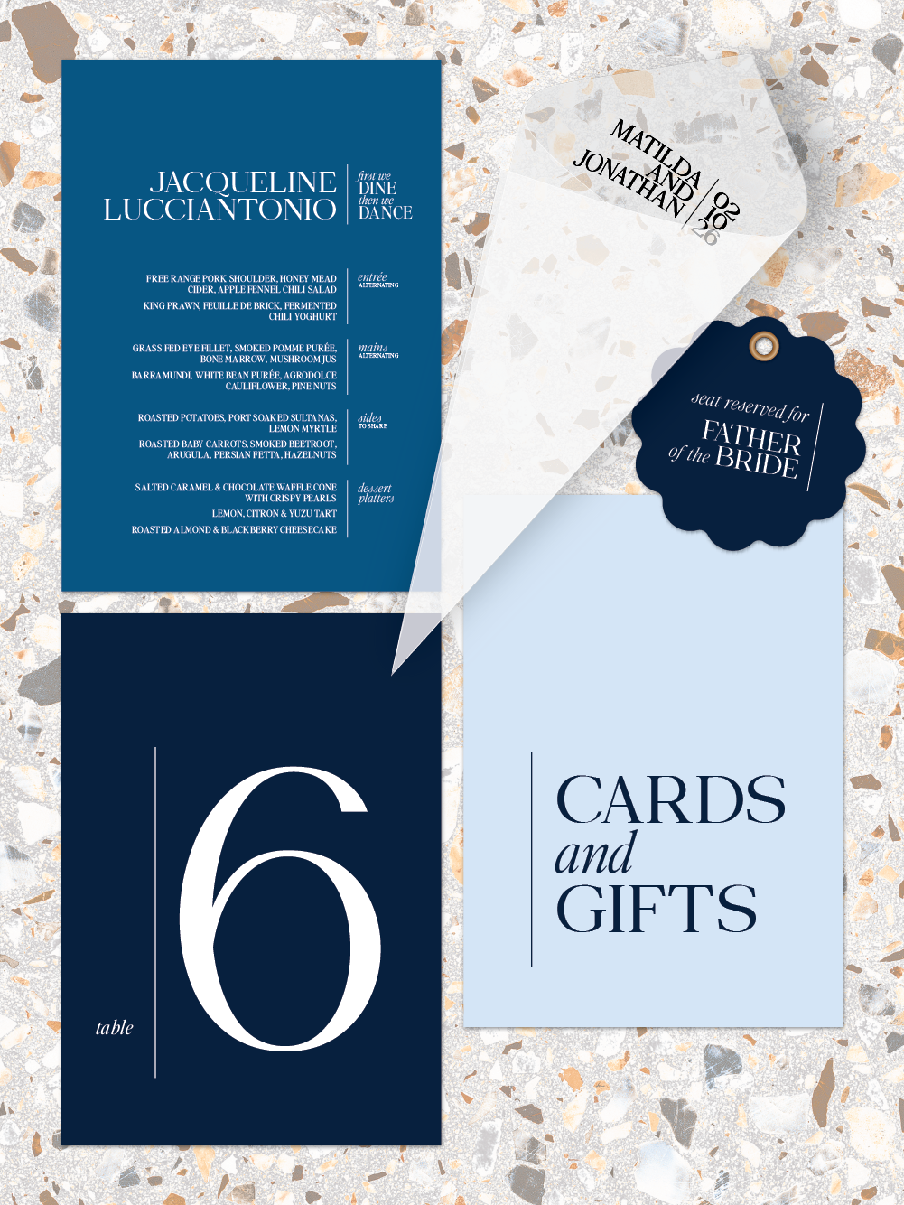 Menus and Signage - Matilda Design