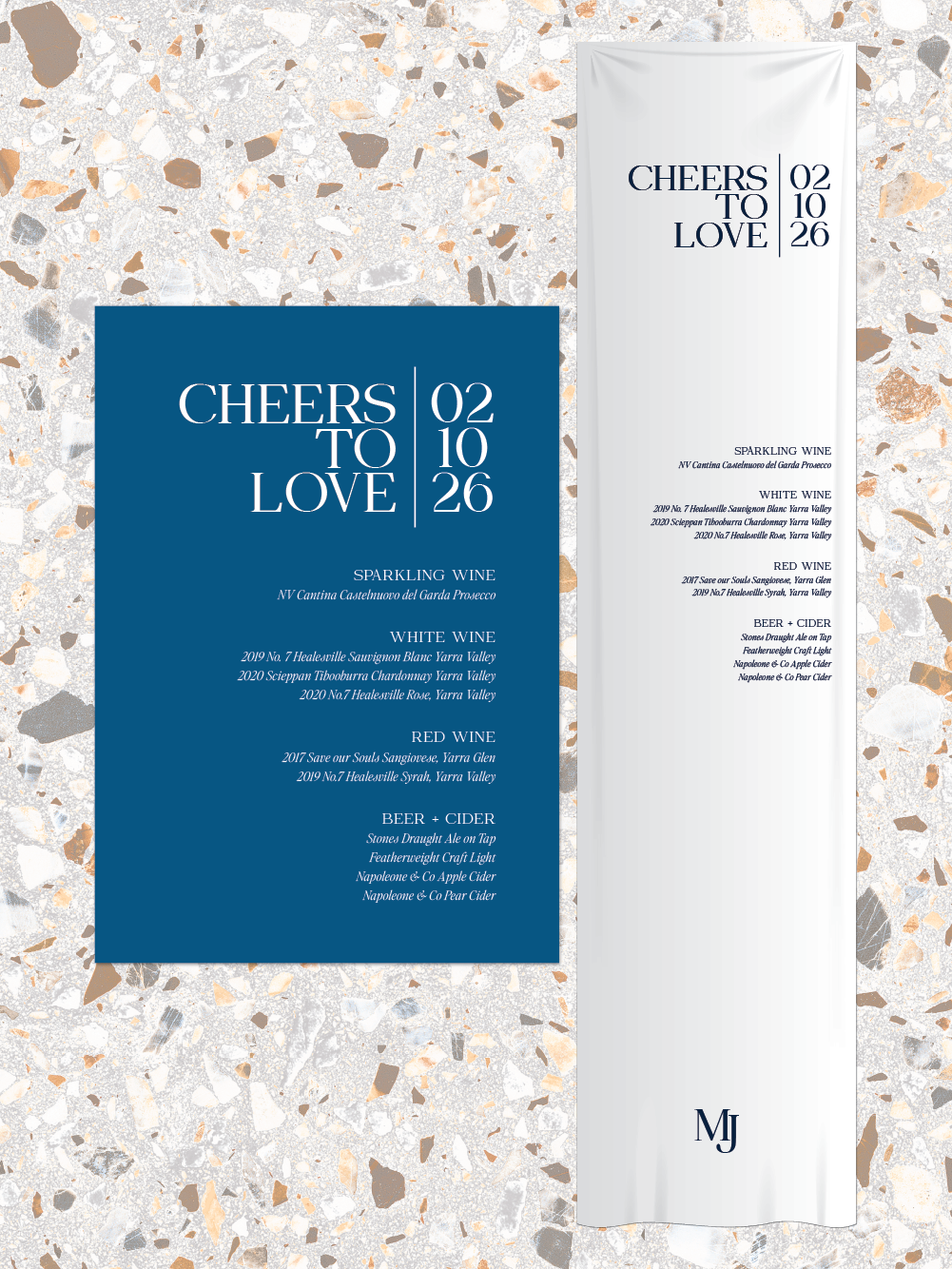 Menus and Signage - Matilda Design