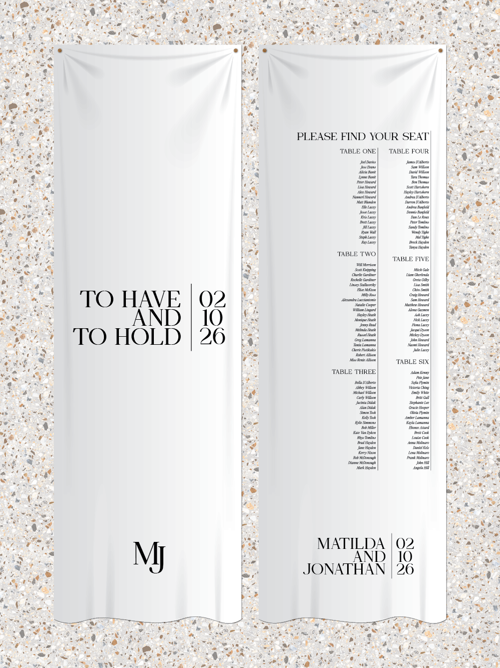 Fabric Signs - Matilda Design