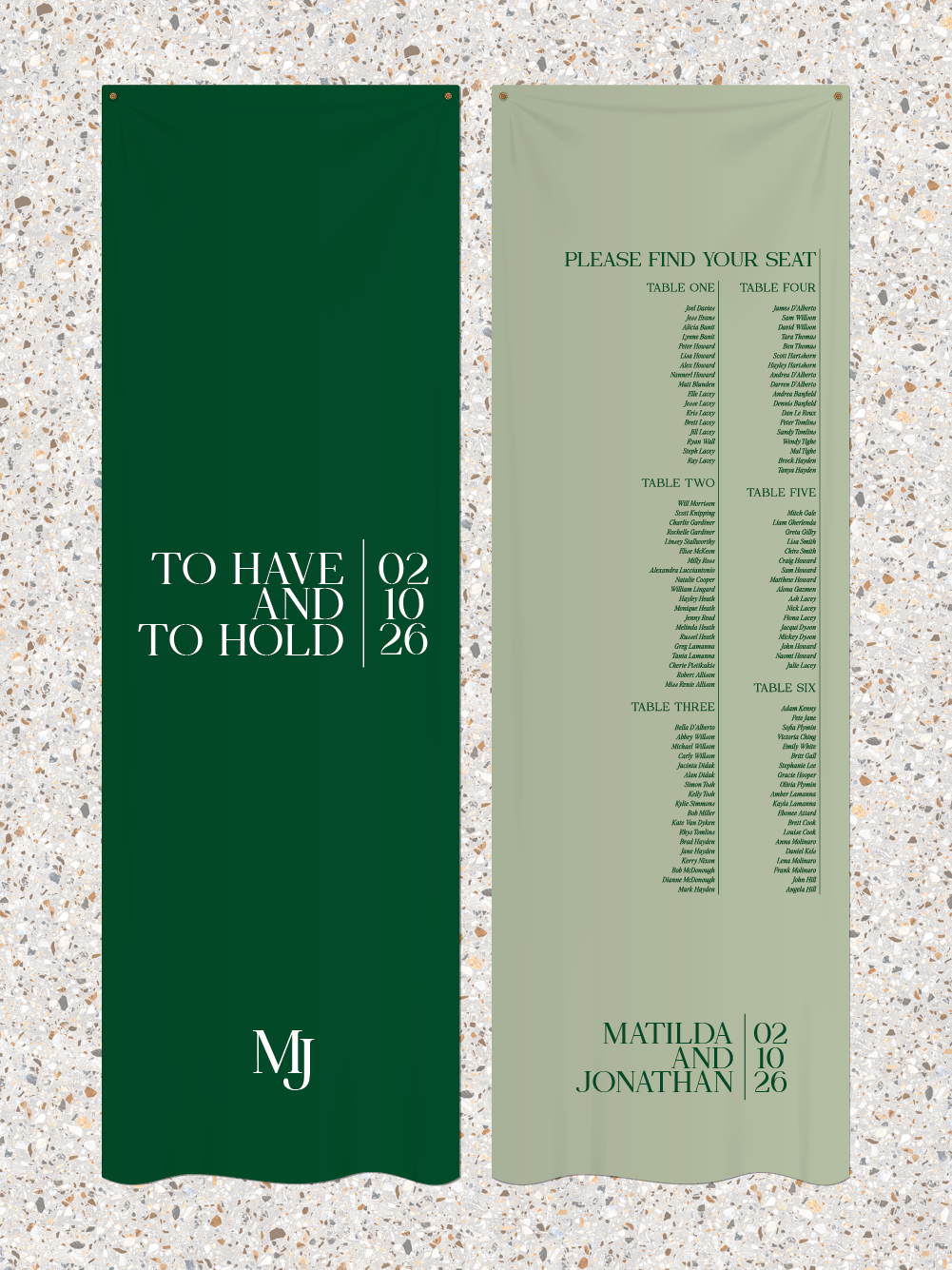 Fabric Signs - Matilda Design