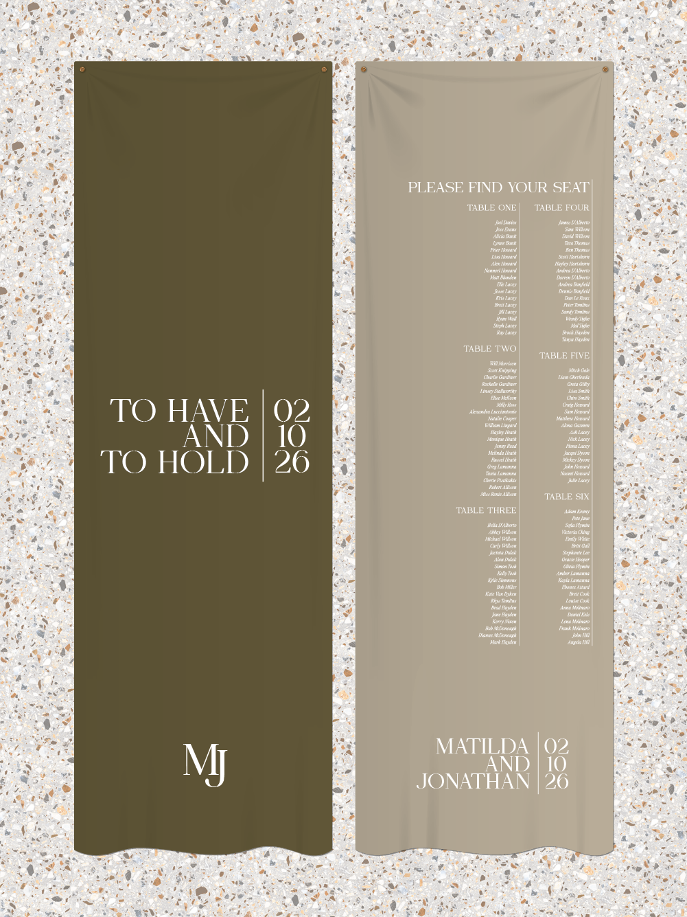 Fabric Signs - Matilda Design