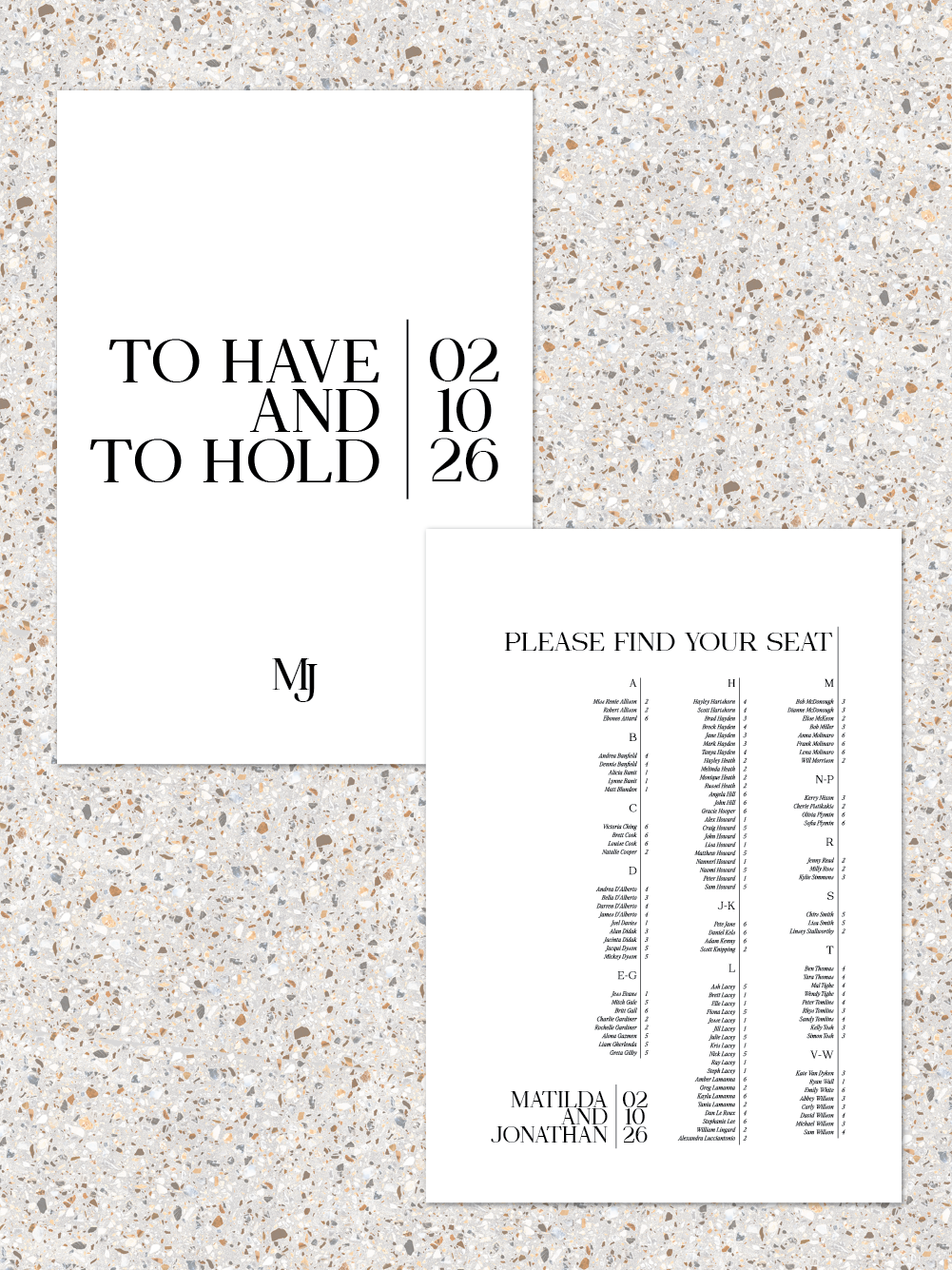 Menus and Signage - Matilda Design