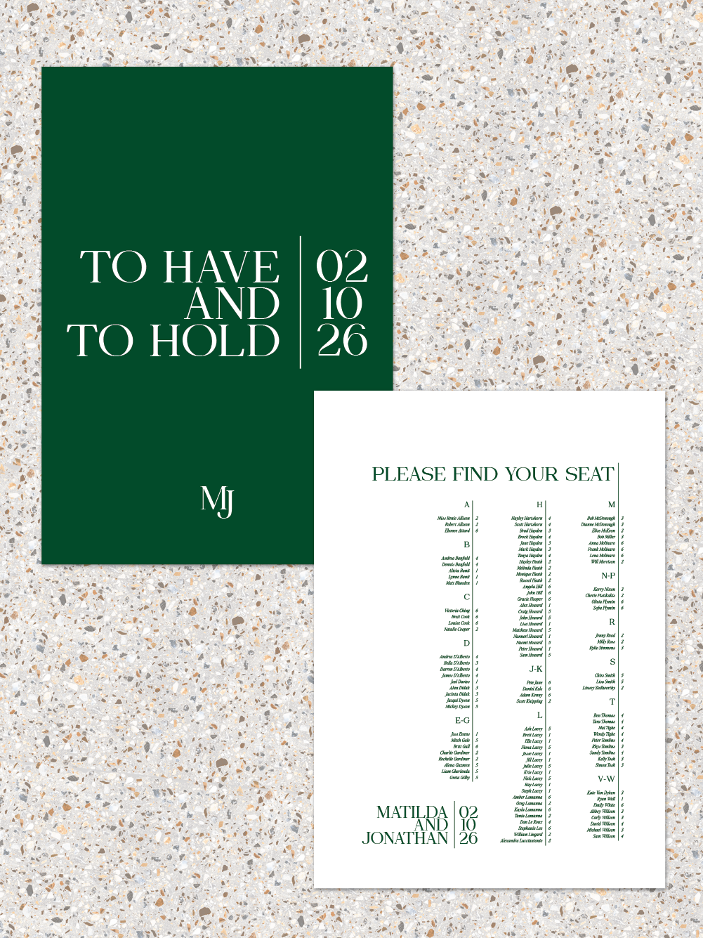 Menus and Signage - Matilda Design