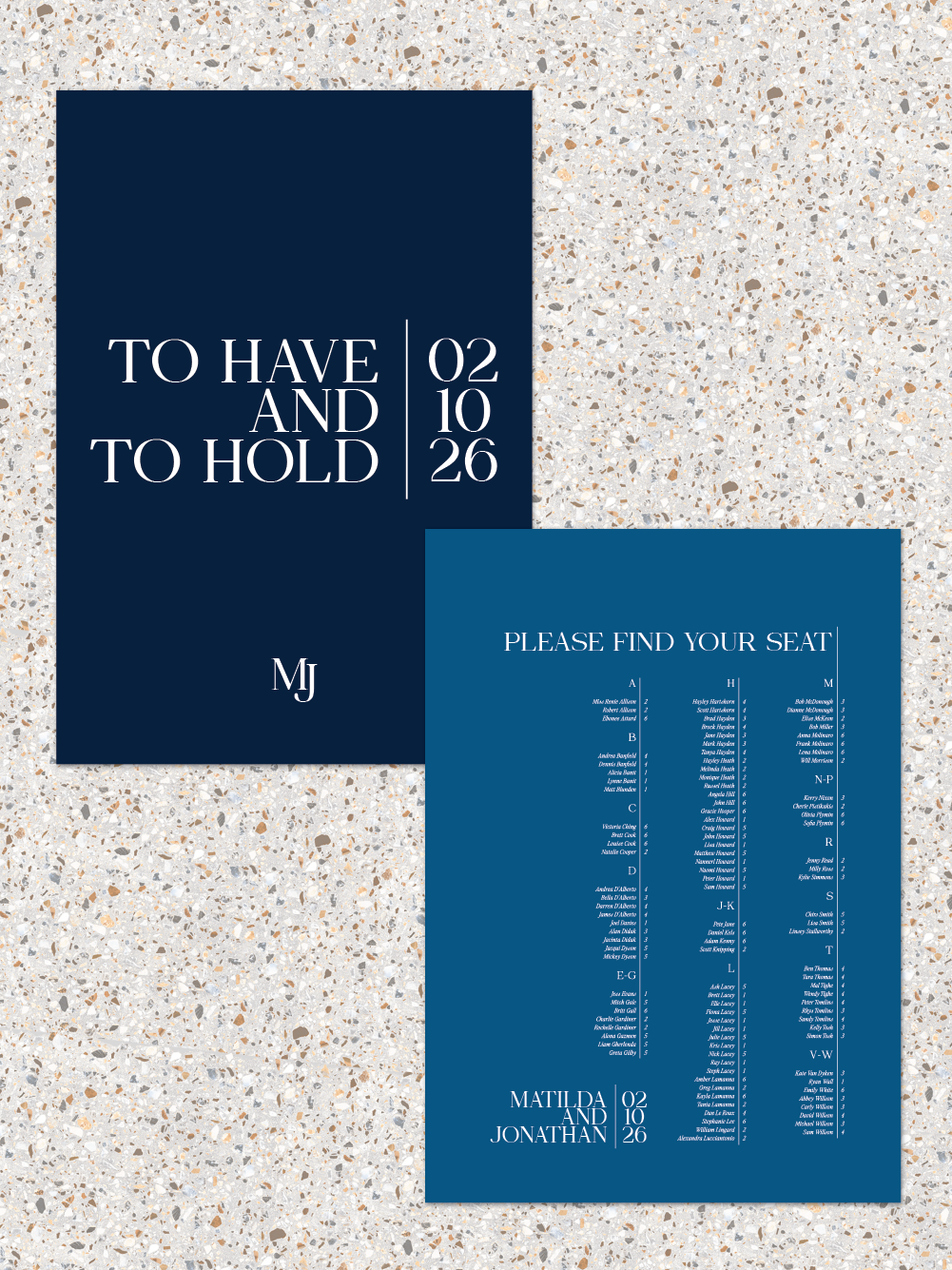 Menus and Signage - Matilda Design