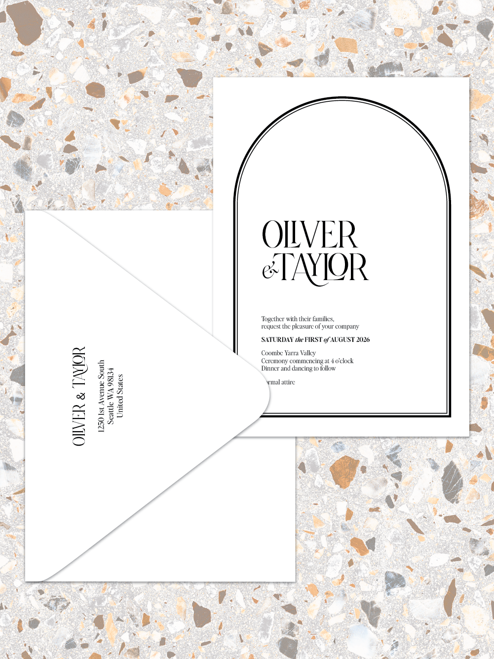 Oliver - Invitations and envelopes
