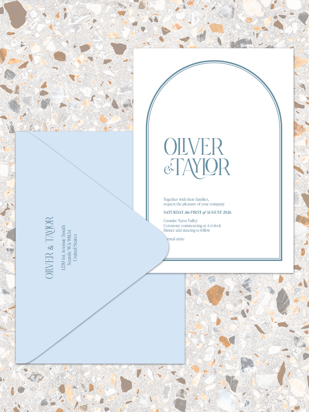 Oliver - Invitations and envelopes