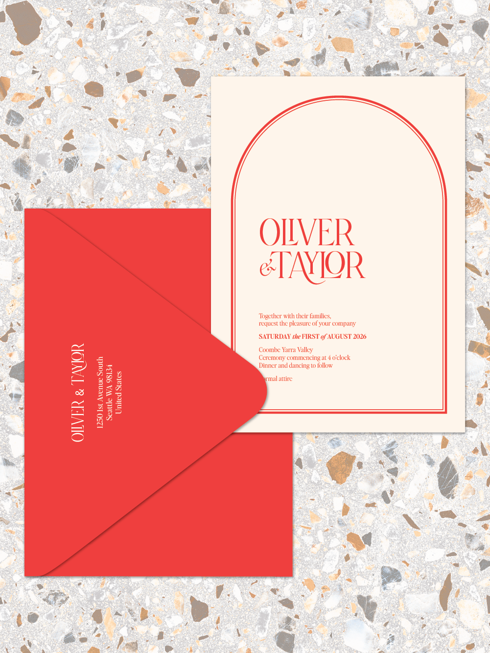 Oliver - Invitations and envelopes
