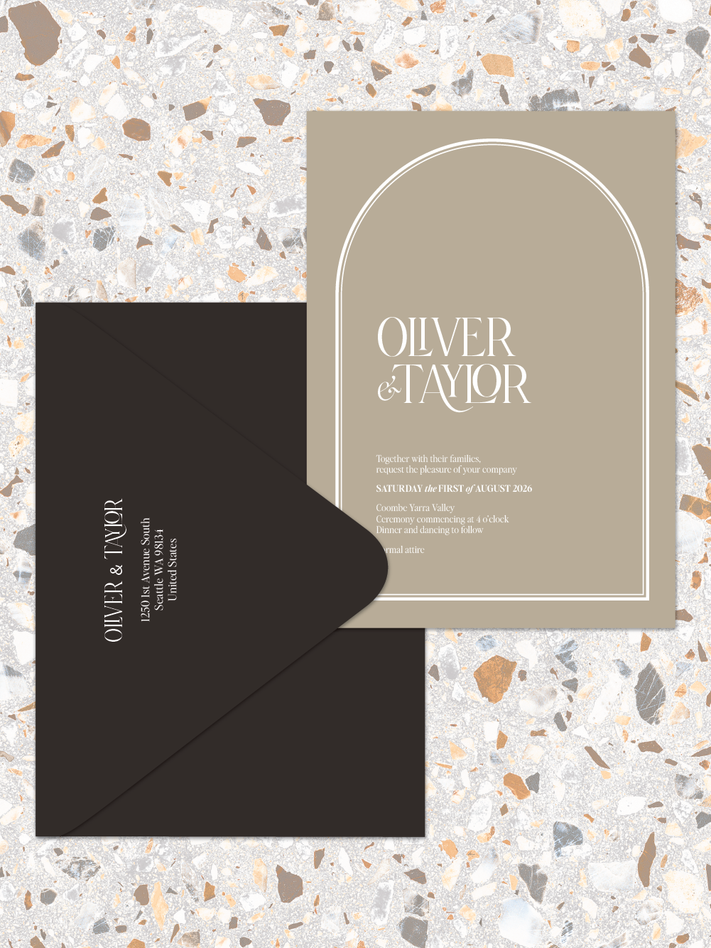 Oliver - Invitations and envelopes