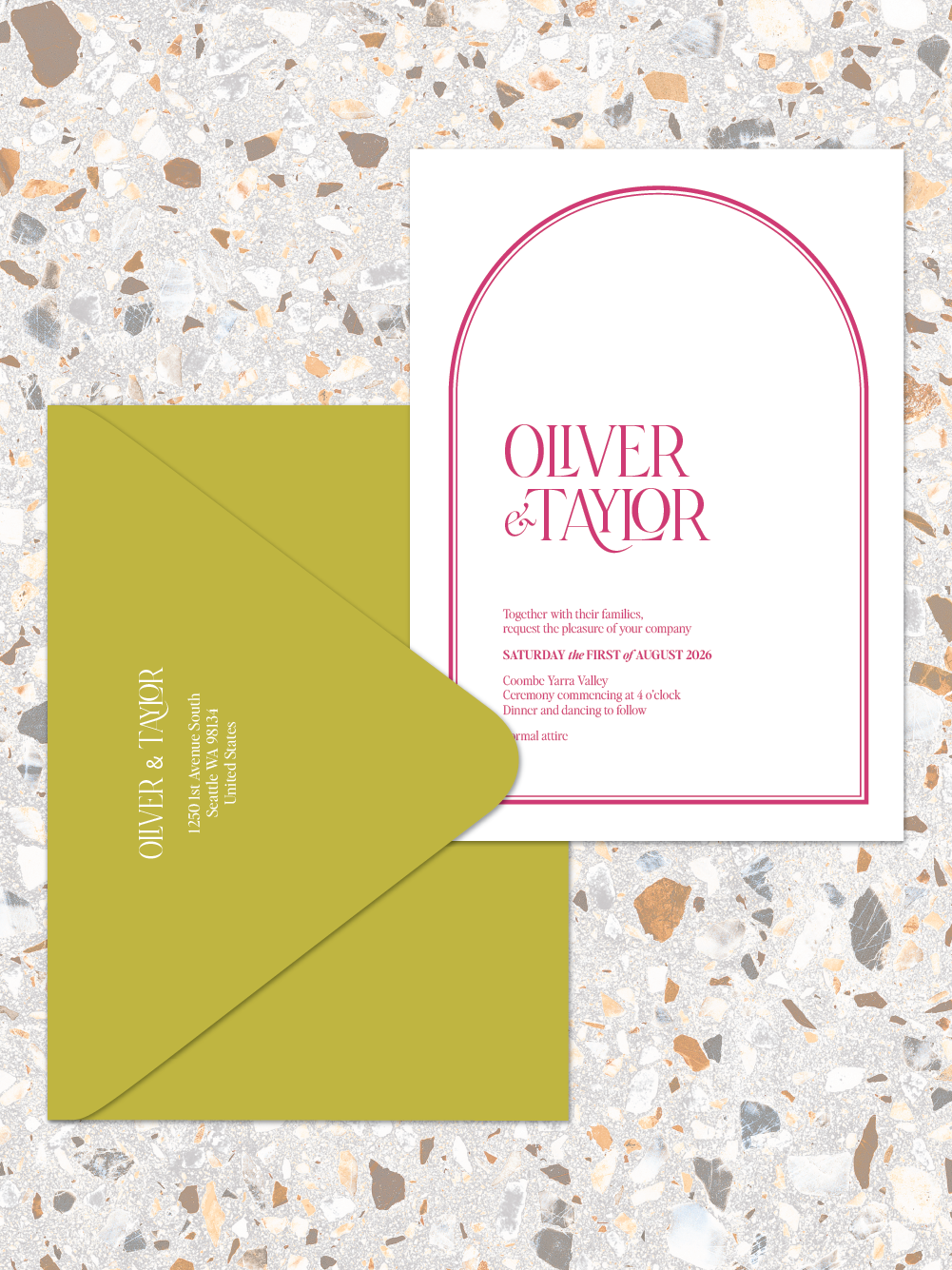 Oliver - Invitations and envelopes