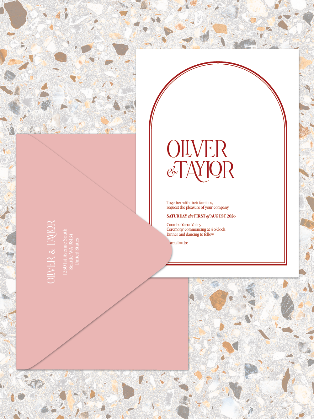 Oliver - Invitations and envelopes
