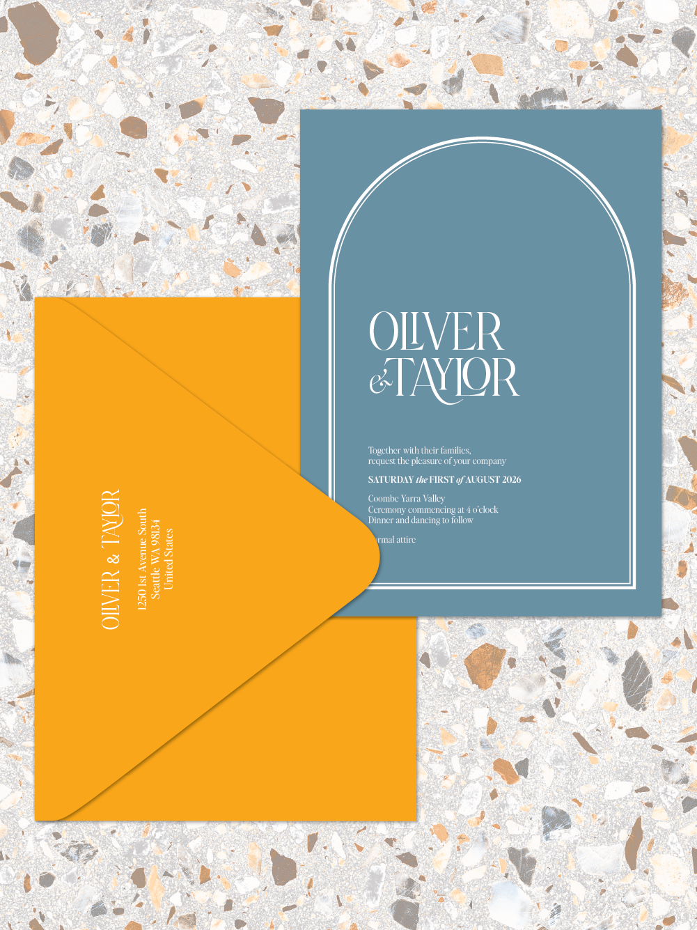 Oliver - Invitations and envelopes