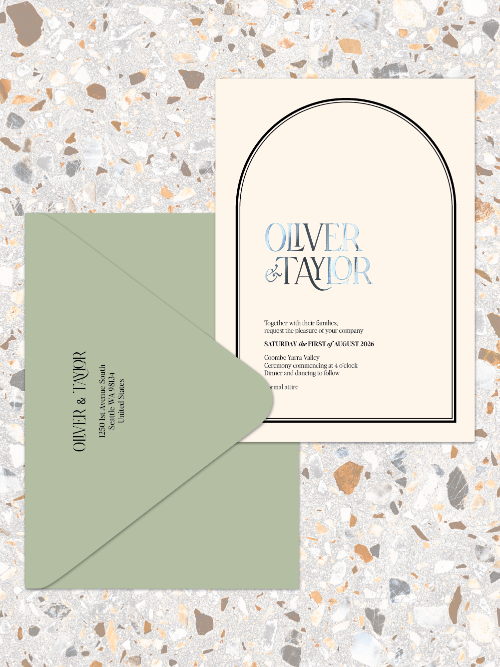 Oliver - Invitations and envelopes