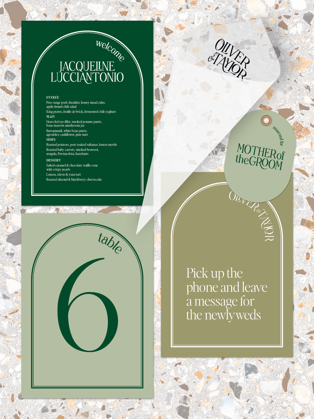 Menus and Signage - Oliver Design