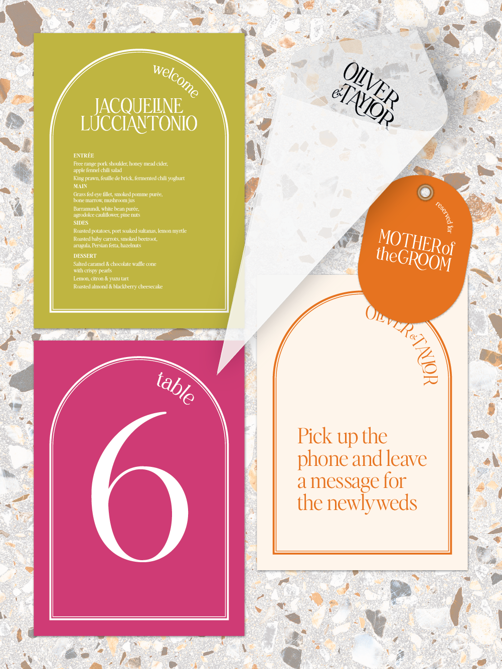 Menus and Signage - Oliver Design