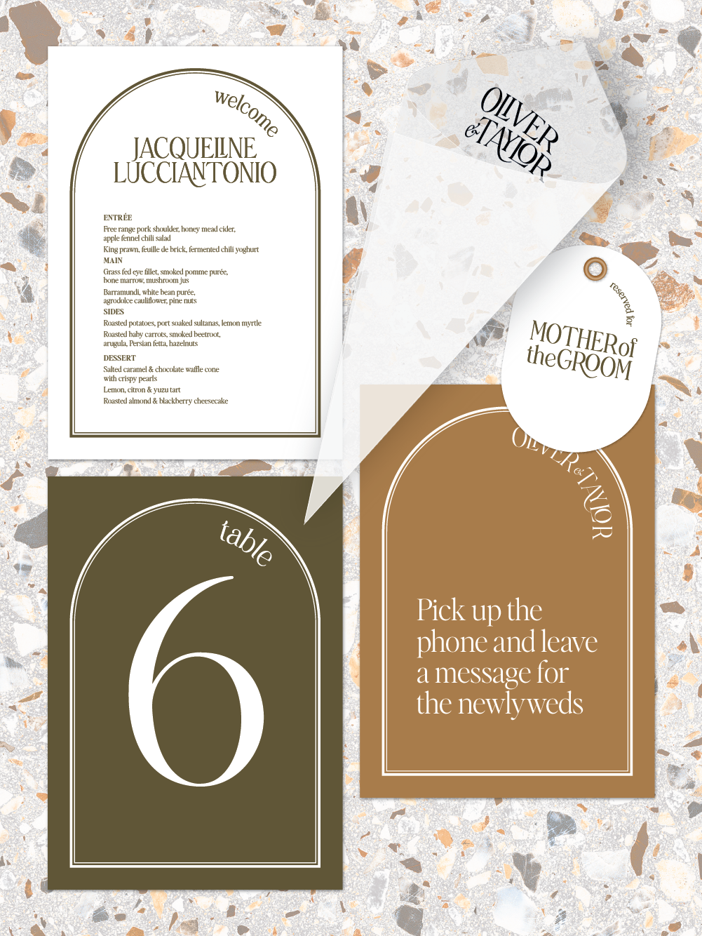 Menus and Signage - Oliver Design