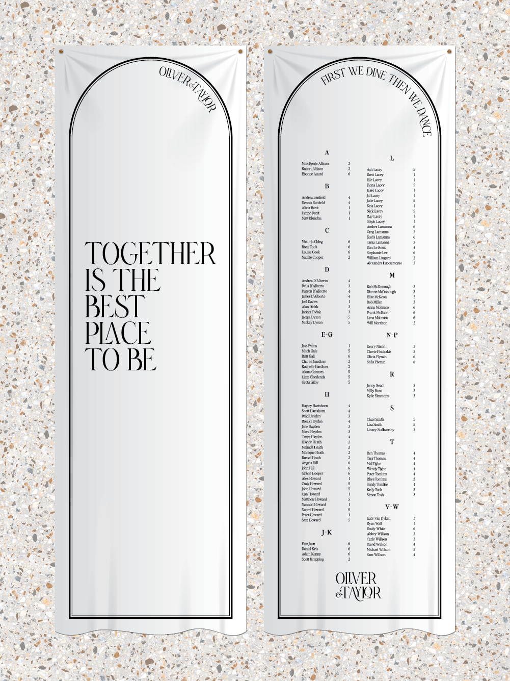 Menus and Signage - Oliver Design