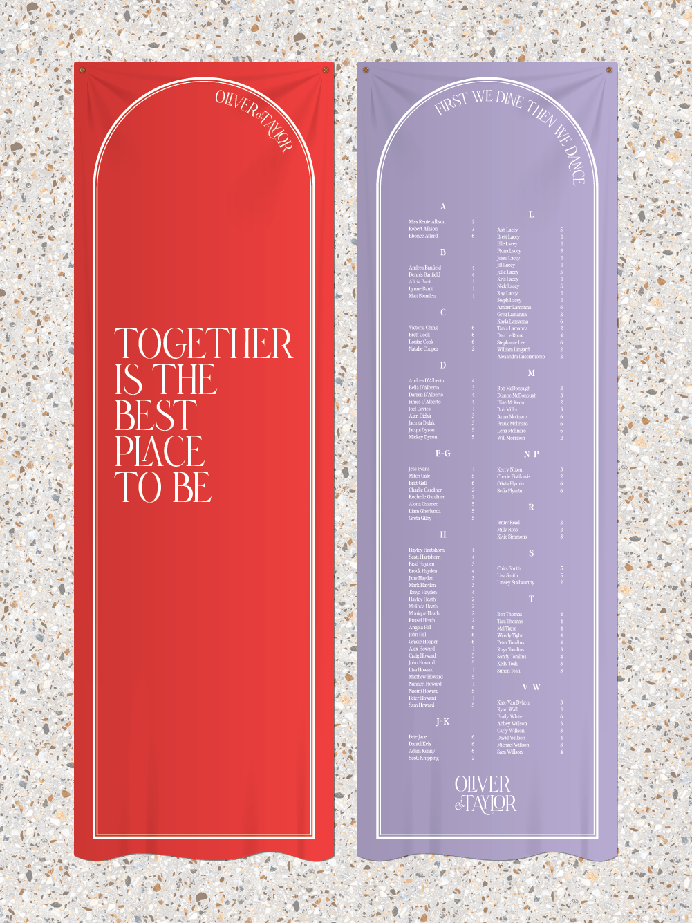 Menus and Signage - Oliver Design