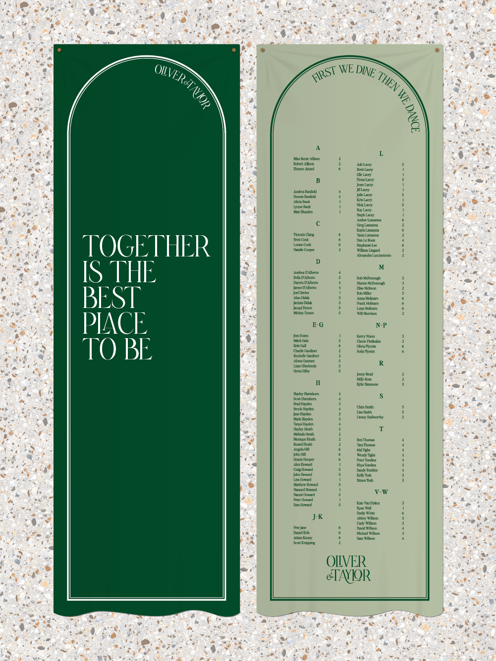 Menus and Signage - Oliver Design