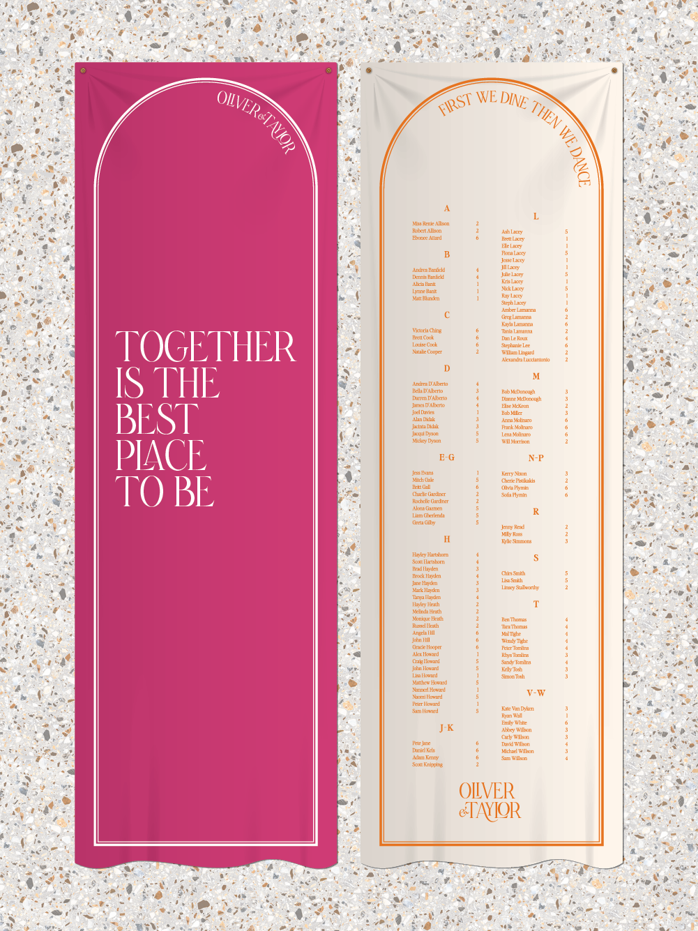 Menus and Signage - Oliver Design