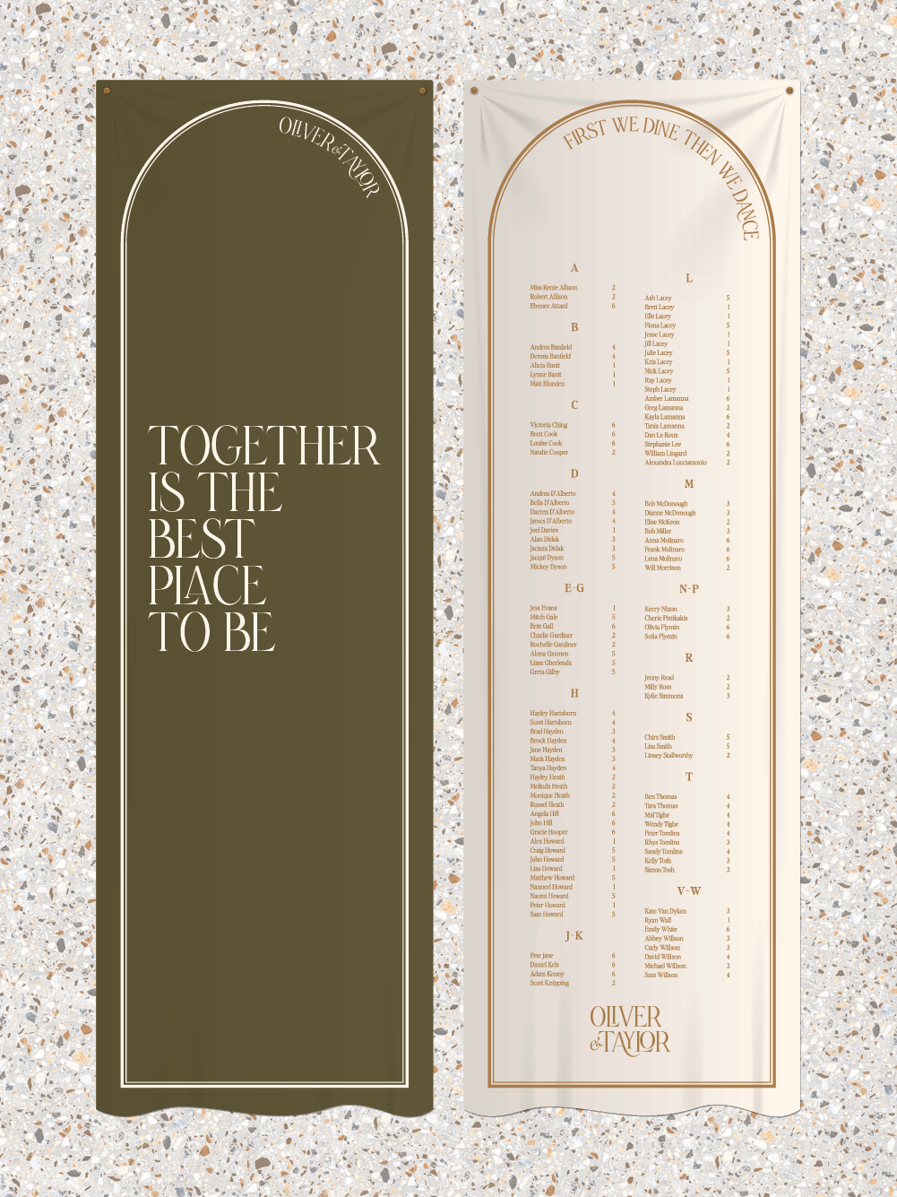 Menus and Signage - Oliver Design