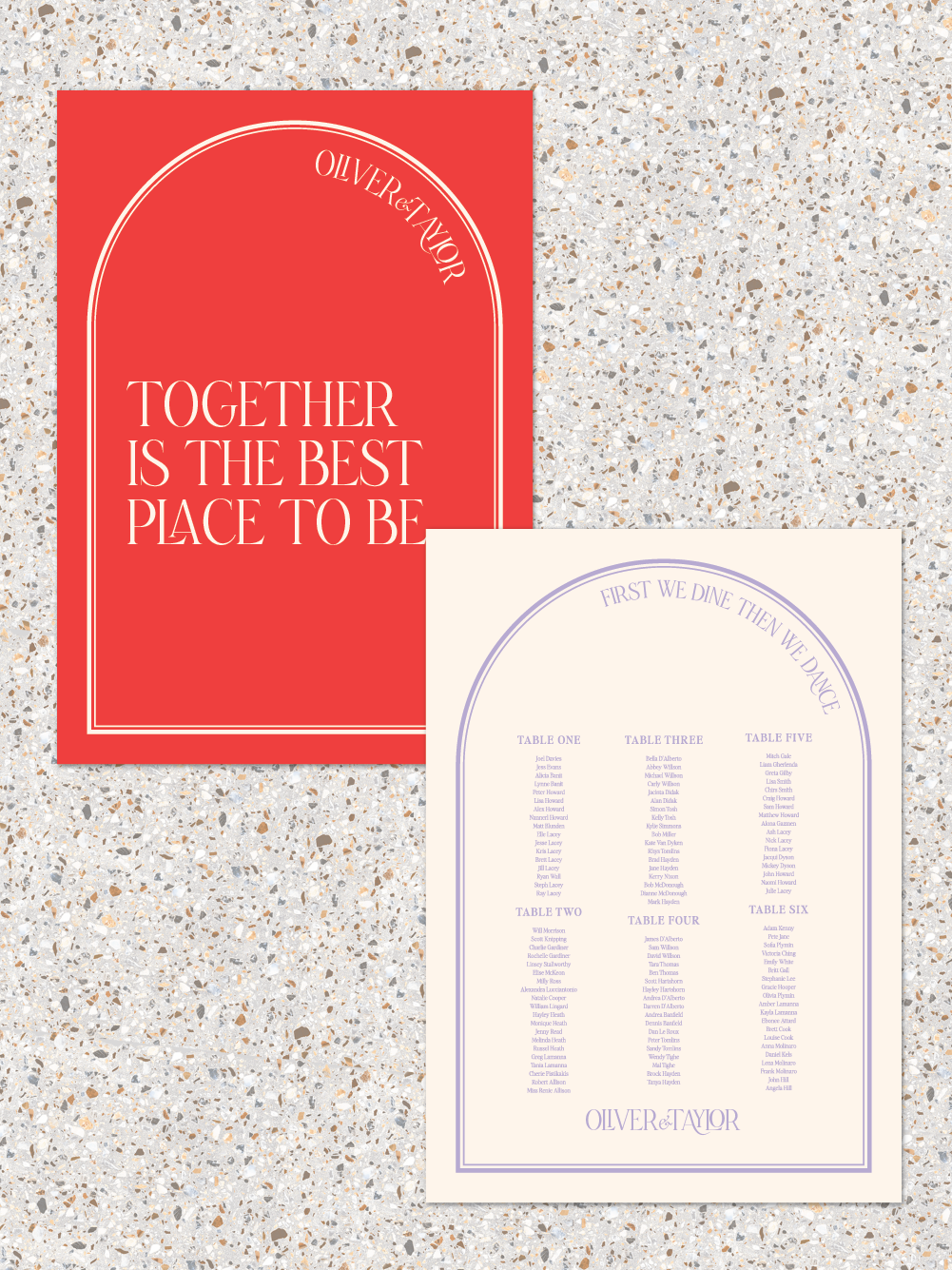 Menus and Signage - Oliver Design