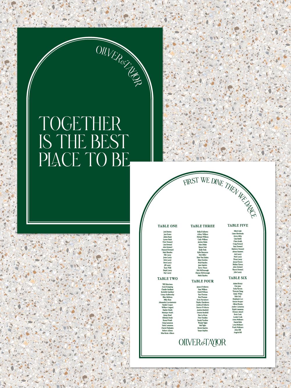 Menus and Signage - Oliver Design