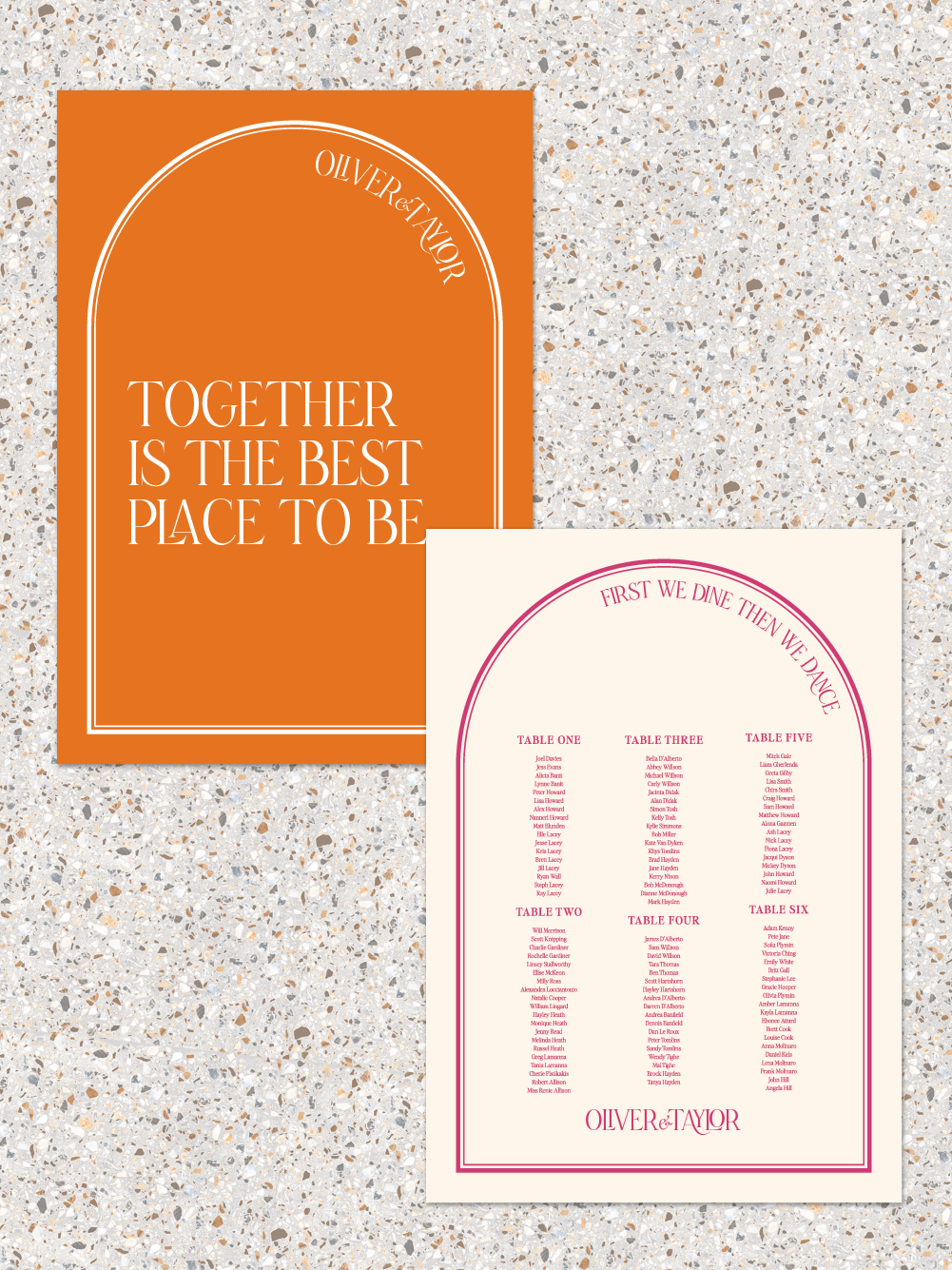 Menus and Signage - Oliver Design