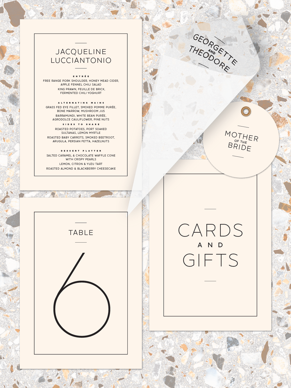 Menus and Signage - Theodore Design