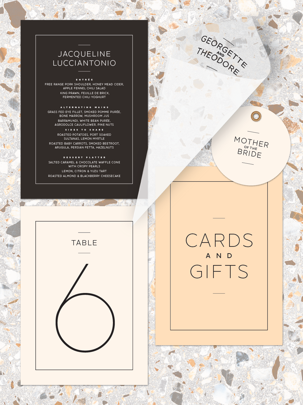 Menus and Signage - Theodore Design