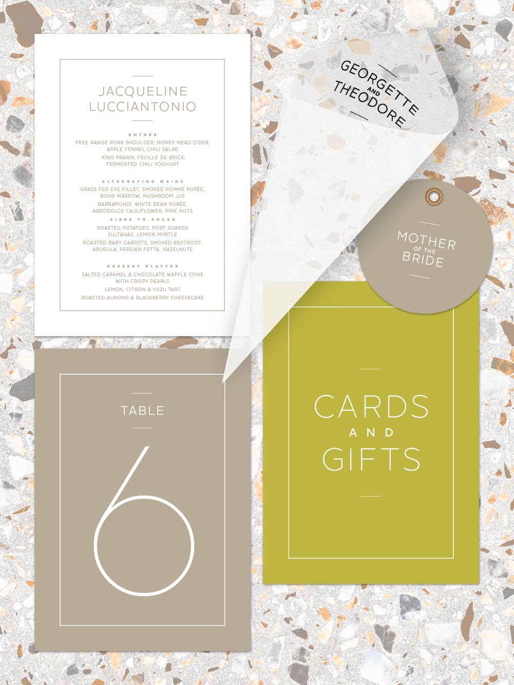 Menus and Signage - Theodore Design