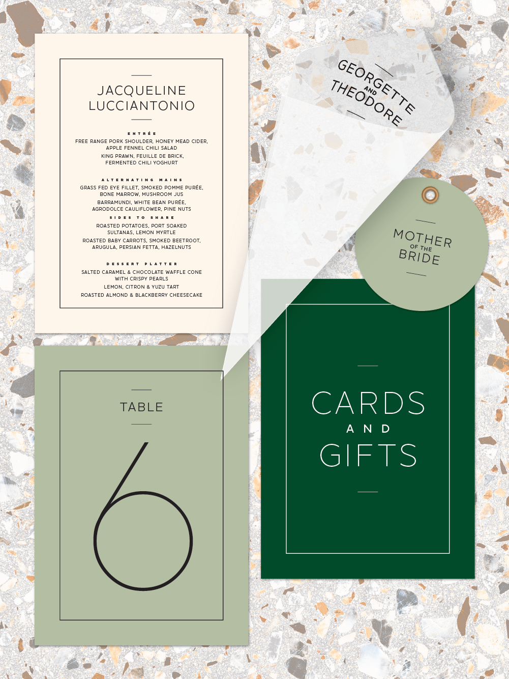 Menus and Signage - Theodore Design