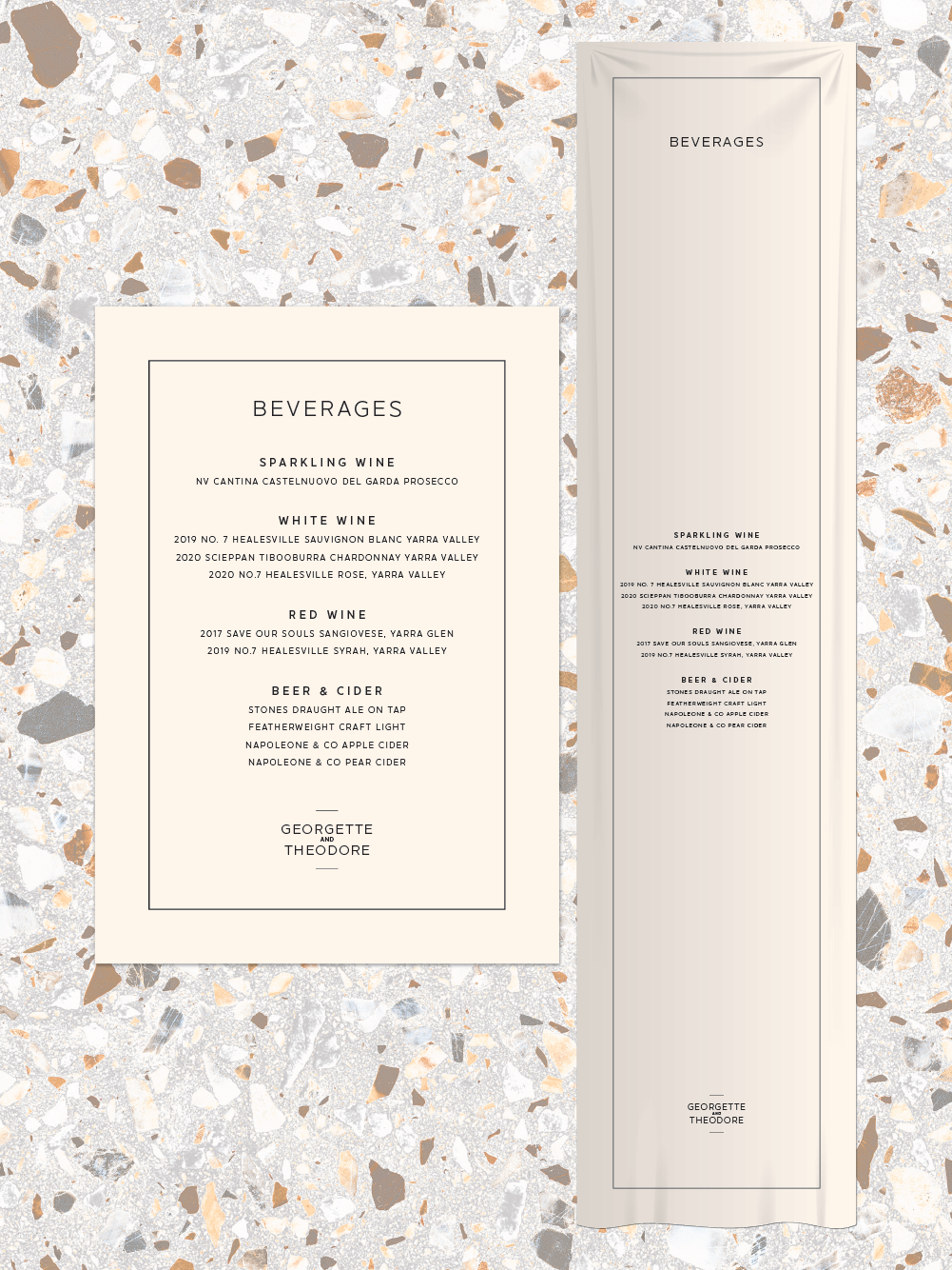 Menus and Signage - Theodore Design