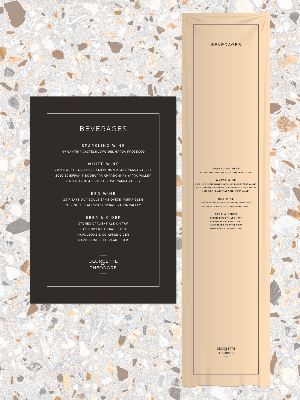 Menus and Signage - Theodore Design